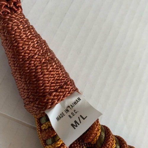vintage 80’s 90’s statement belt statement stretch braided Gold Fall colors M L - Picture 3 of 8