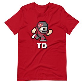 Tampa Bay Buccaneers NES Football Player 8-bit Tecmo Super Bowl Nintendo T-Shirt
