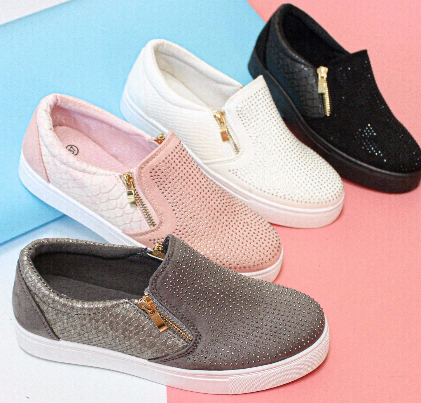 flat womens trainers