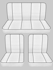 Fits 1965 Chevy Impala Ss 2door Hardtop Front Buckets And Solid Rear Seat Covers