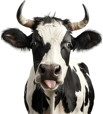 9x 18x18 car sticker crazy cow decal vinyl sticker