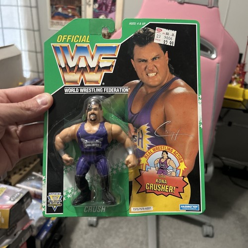 WWF HASBRO EVIL CRUSH GREEN CARD SERIES II 1994 MO...