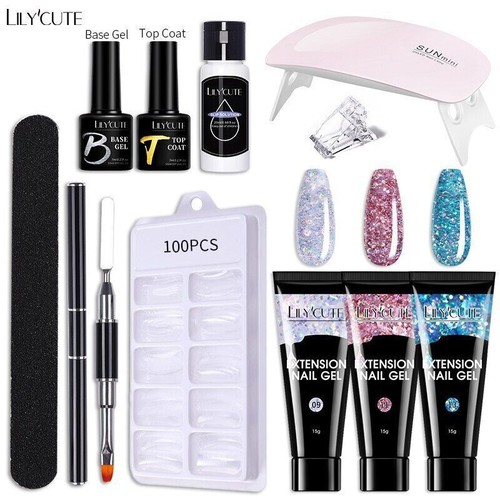 Set Gel Unghie 6W Lampada LED Set Completo Manicure Vernis Semi Permanente Prolunga Rapida - Foto 18 di 95