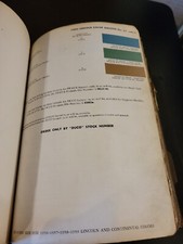 1960 DUPONT DUCO DULUX LINCOLN COLOR PAINT CHIP SWATCH SHEET BULLETIN NO 21 
