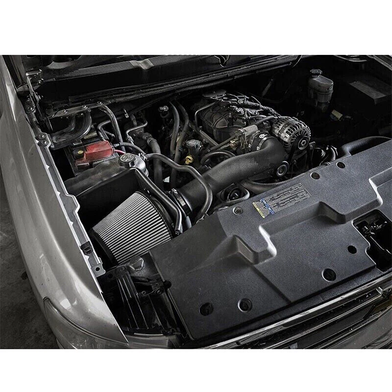 BLACK ALUMINUM COLD AIR INTAKE & HEAT SHIELD FOR 09-14 SILVERADO/YUKON 1500 - Изображение 4 из 4