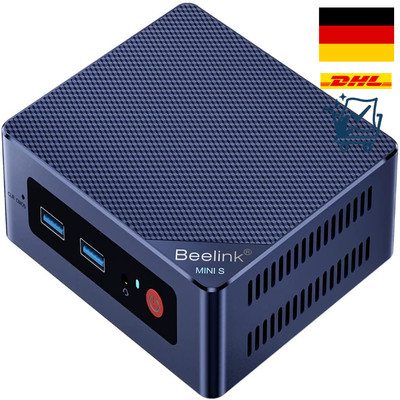 Beelink Mini S12 Pro Mini PC N100 16GB 500GB SSD WiFi6 4K HDMI BT5.2 LAN