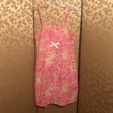 Lilly Pulitzer Vintage White Label Pink Umbrella Print Dress Size 6