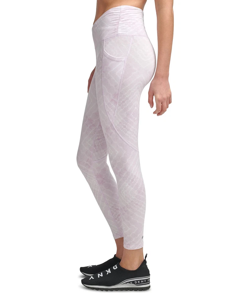 Mujer DKNY Deportivo Teñido con Corbata Tobillo Leggings Talla L Totalmente NUEVO Foto 3 de 3