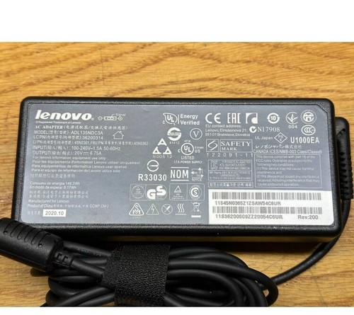 Original Lenovo 135 W Ladegerät ADL135NDC3A Laptop Netzteil 20 V 6,75 A schmale Spitze UK