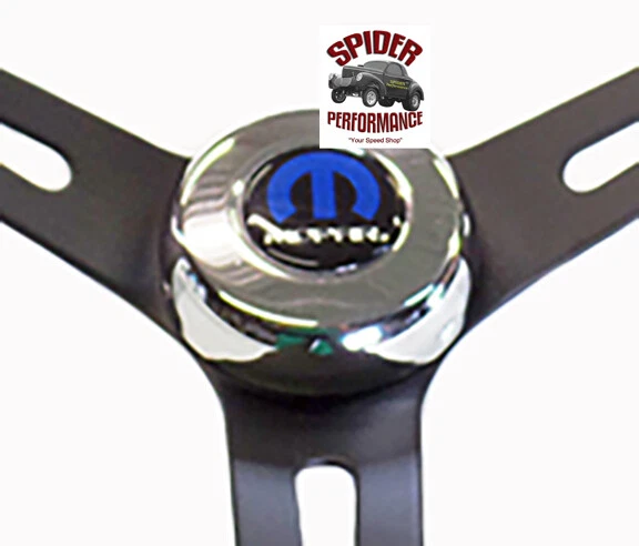 74-87 Ramcharger Dodge W Pickup Volante MOPAR 13 1/2" MUSCLE CAR NEGRO Foto 3 de 4