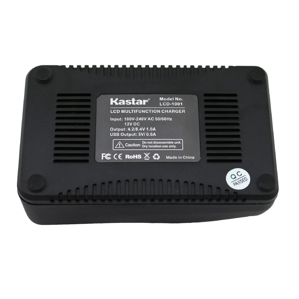Kastar Battery LCD Fast Charger for Pentax D-LI68 D-LI122 Pentax Q Optio A36 - Imagem 4 de 4