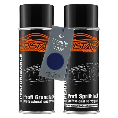 Autolack Spraydosen Set für Hyundai WU8 Blue Shift Perl Grundlack Basislack