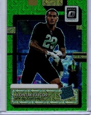 Rated Rookie Optic Preview Green Mojo #P-373 Alontae Taylor (RC)