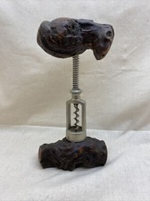 Korkenzieher Wurzelholz Mit Feder und Standfuss - Edel - Rarität