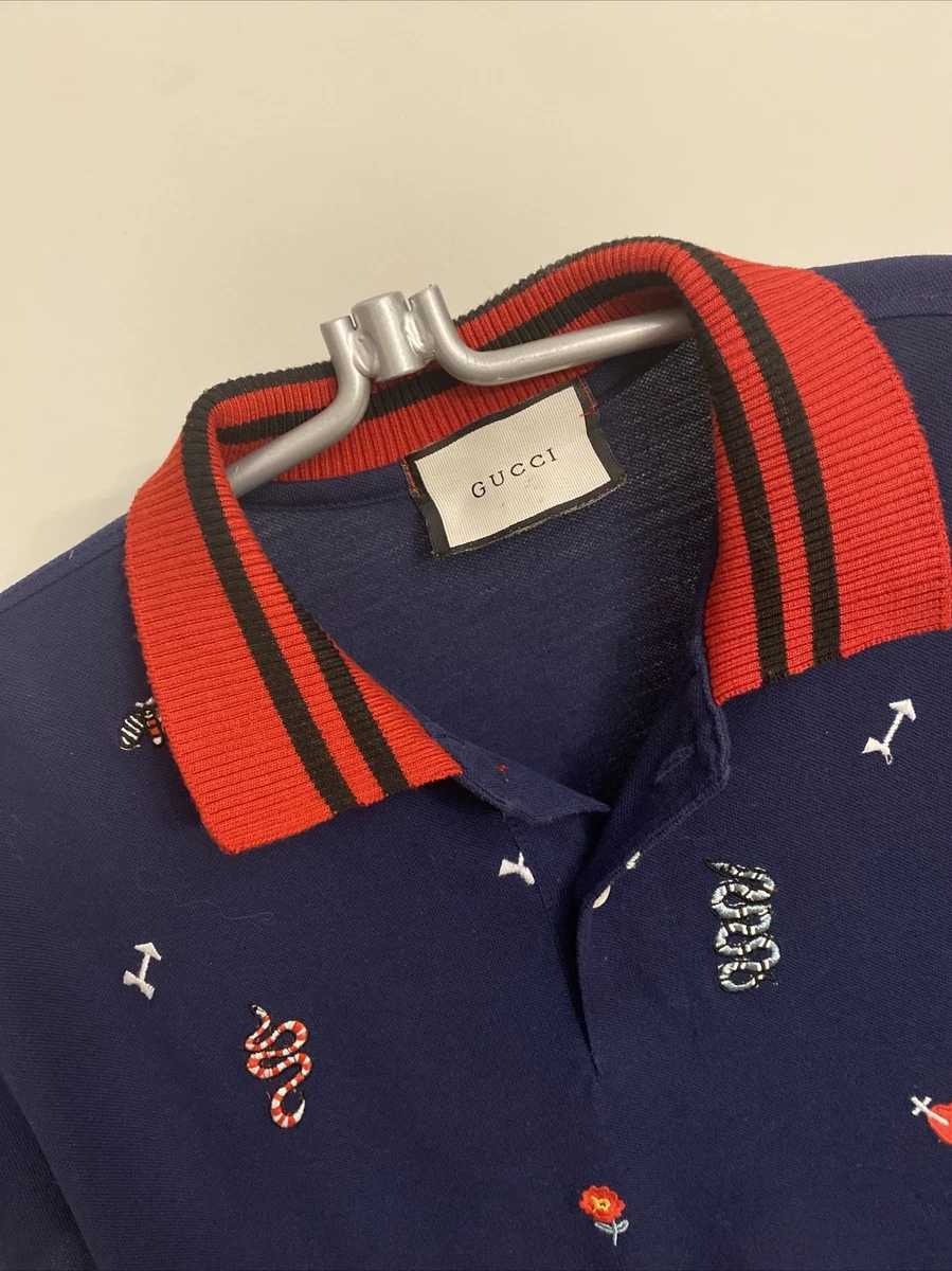 Gucci Maxi GG Monogram Polo Shirt - Blue