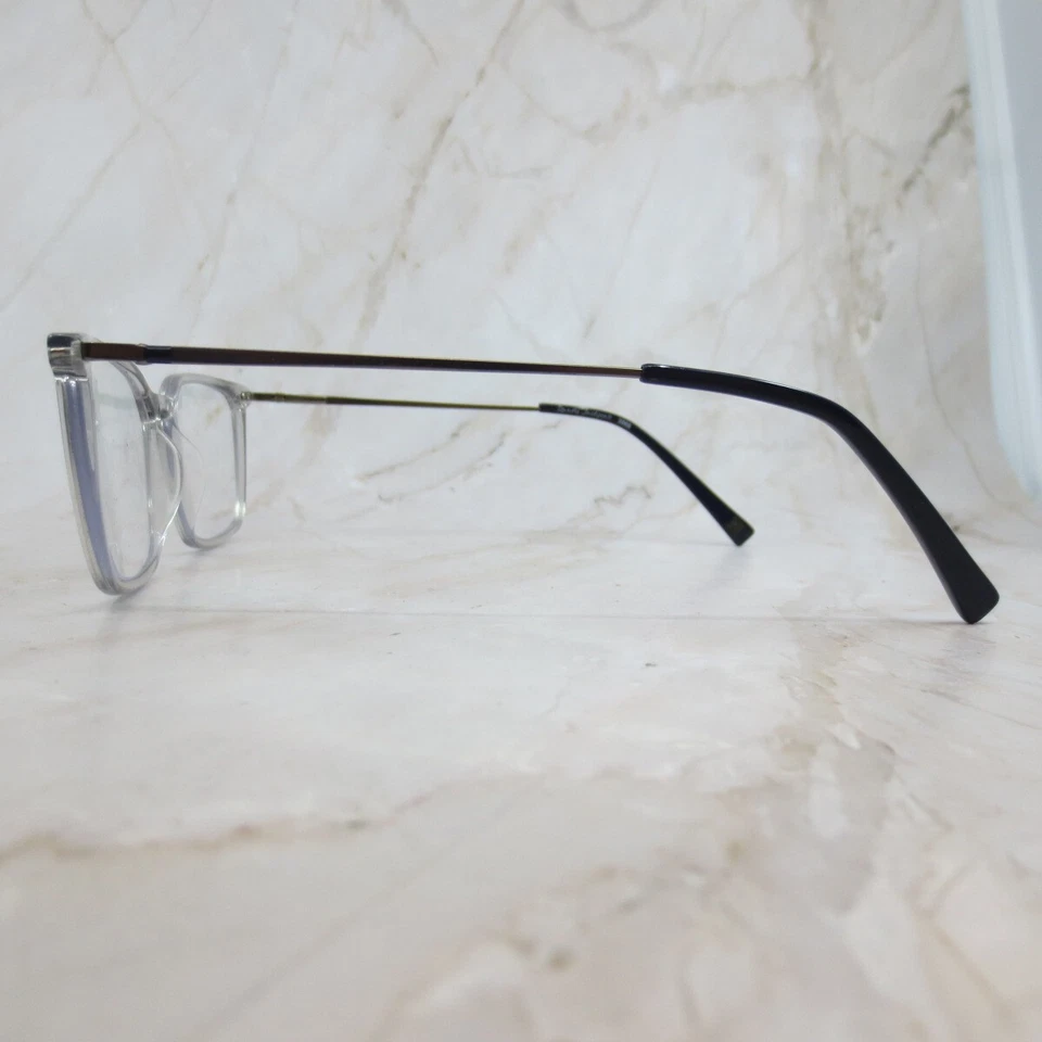 Randy Jackson 3068-Zyloware 100 Eyeglasses Frame Men's Clear Full Rim Square 145 - Image 3 of 4
