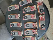LOT OF 12 mixed 256mb AMD Radeon HD 3450, 3470 Video/Graphics cards tested