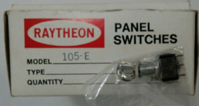 Raytheon MST 105E SPDT center-off Toggle Switch vintage NOS