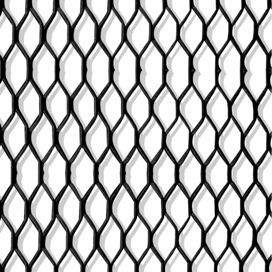 Aluminum Mesh Grill Cover Car Bumper Fender Hood Vent Grille Net Universal Black - Image 3 of 4