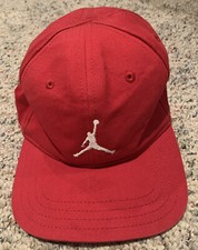 Jordan Toddler Baseball Cap, Red, Adjustable With Hook And Loop Closure