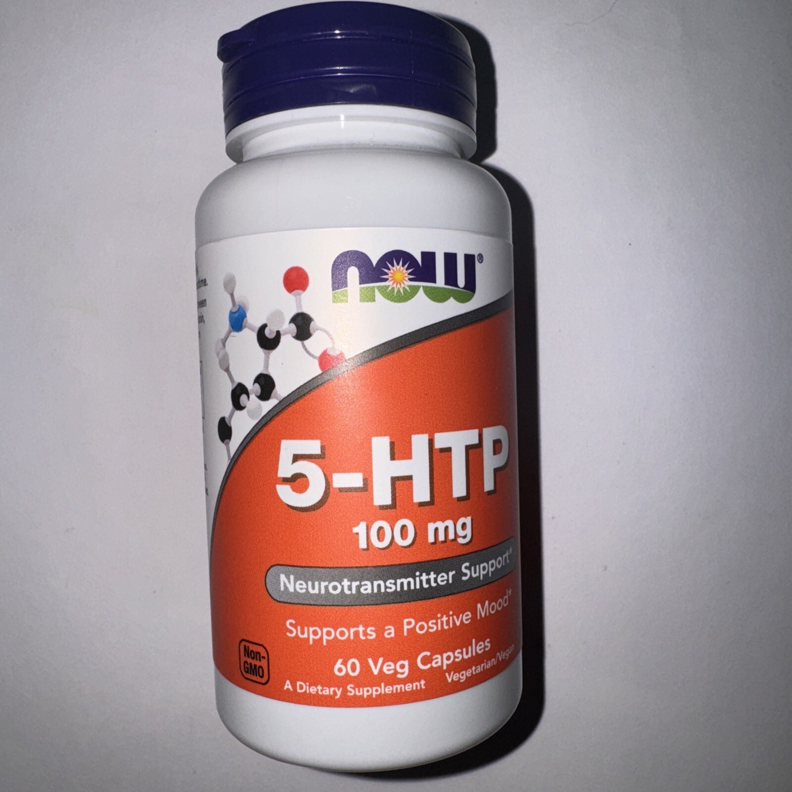 2 - NOW 5 HTP 5 hydroxytryptophan 100 mg Neurotransmitter Support 60 ...