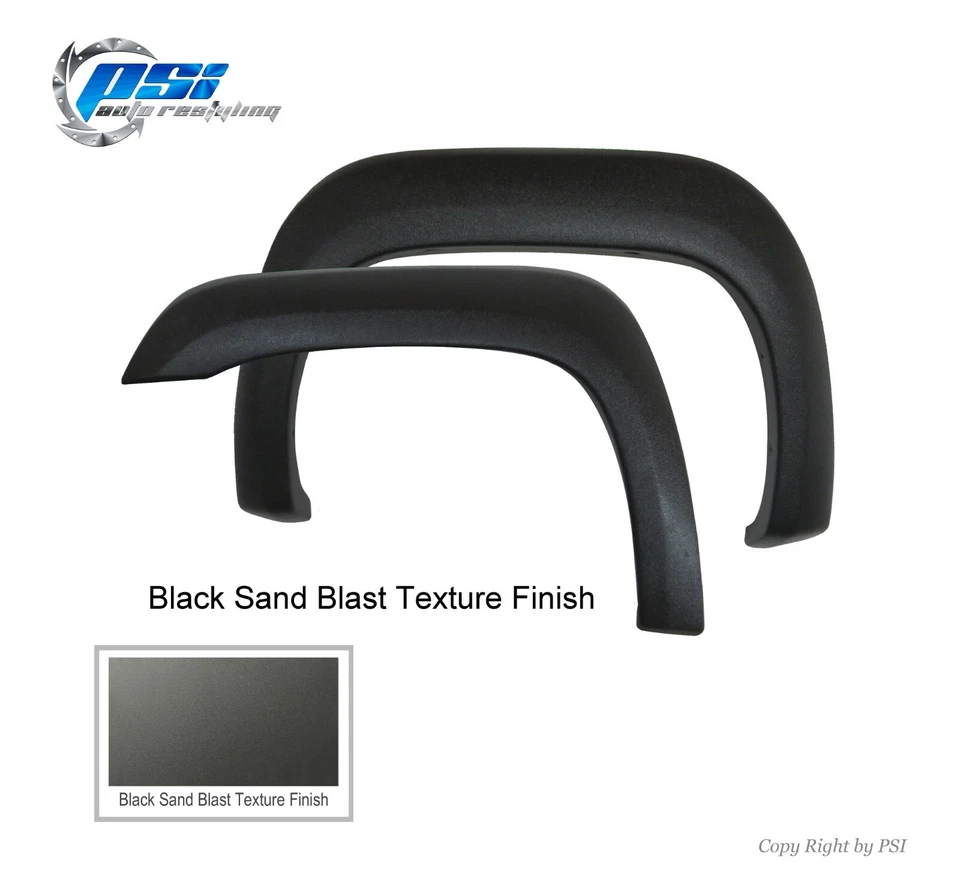 Textured OE Style Fender Flares Fits GMC Sierra 1500 2007-2013 5.8 Ft Bed Only - Image 3 of 3