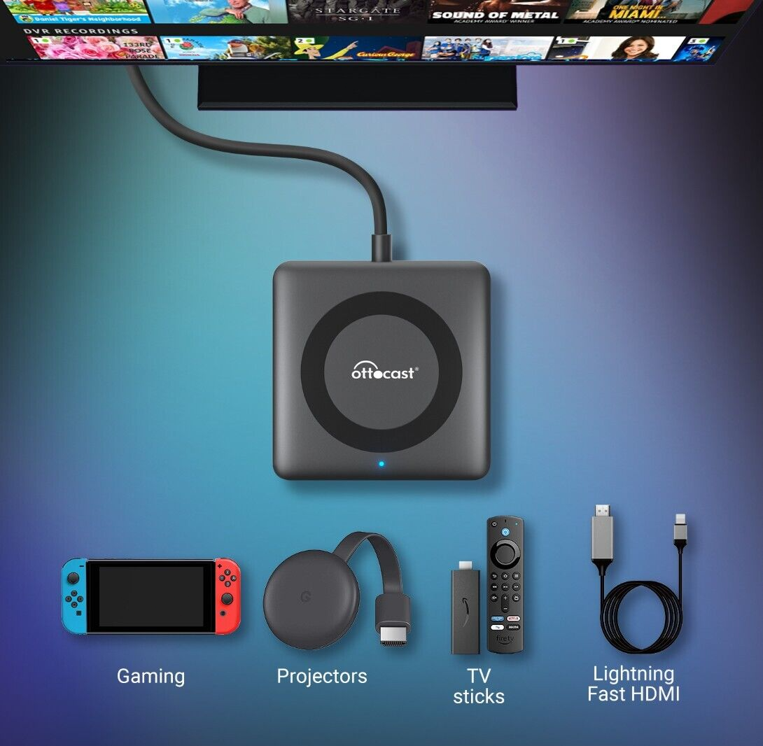 Ottocast Car TV Mate HDMI Multimedia Adapter Google TV Stick  