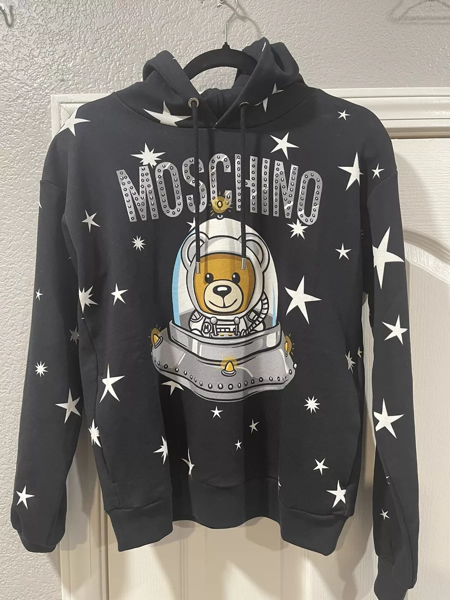 Women's 'teddy Bear' Printed Hoodie by Moschino