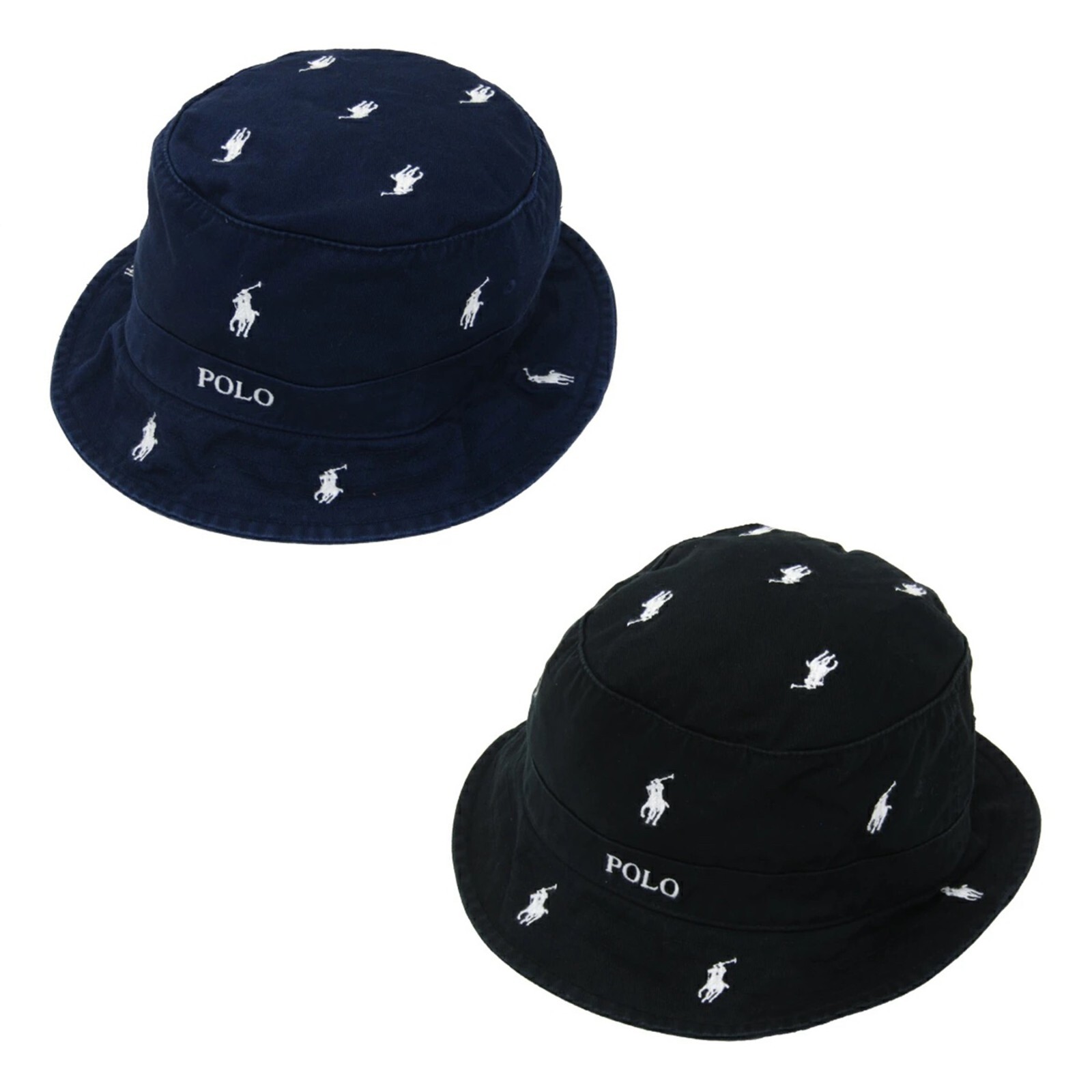 Polo Ralph Lauren Safari Bucket Hat Cappellino Multi Pony 2 opzioni di colore 
