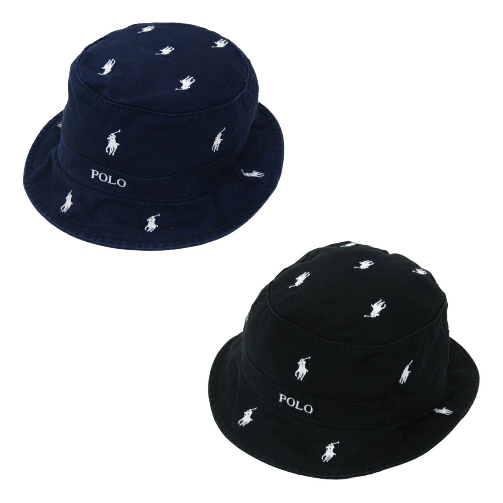 Polo Ralph Lauren Safari Bucket Hat Multi-Pony Cap - 2 color options -
