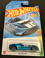 2022 Hot Wheels 203/250 McLaren ELVA 6/10 HE EXOTICS BLUE Box Ships Free