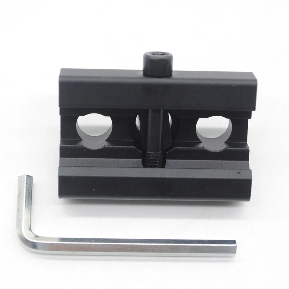 Black Bipod Adapter Sling Stud Fit for 20mm Picatinny/Weaver Rail 3 Hole Adaptor - Image 3 of 4