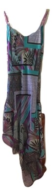 Damen Kleid Sommer Freude Kleider Blumenkleid Casual Dress Italien Gr. 48