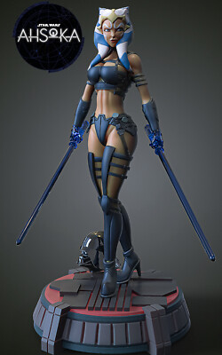 Ahsoka Tano, Sith, Star Wars, sexy Pin-Up, Action, Figur, 3D Druck, UNBEMALT