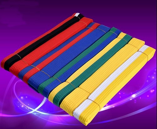 Cinturón de Taekwondo Karate Doble Envoltura Cinturón Profesional Artes Marciales Todos los Colores - Imagen 4 de 19