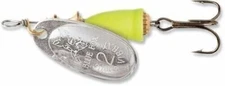 Blue Fox Classic Vibrax 06 Painted 5/8 (Silver/Fluor Yellow, Size- 3.75)