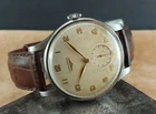 Antique LONGINES Jumbo 4914-47 Steel 37mm Wristwatch. Caliber 12.68Z