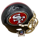 FRED WARNER SIGNED SF 49ERS FULL SIZE RIVALRIES BLACK HELMET BECKETT COA WITNESS