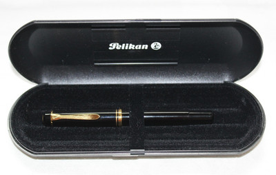 Pelikan Kolbenfüller M250 - Füller - 14ct/585 Gold Feder B - Old Style - im Etui
