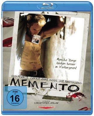 Blu-ray/ Memento - mit Guy Pearce & Carrie-Anne Moss !! Wie Nagelneu !!