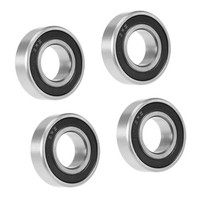 4 StüCk Rillenlager Kugellager Ersatz 6003-2RS 17X35X10Mm