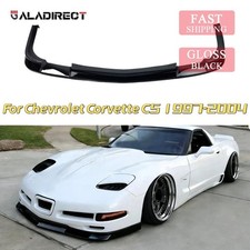 Front Bumper Lip Splitter Kits For Corvette C5 1997-2004 Zr1 Style Gloss Black