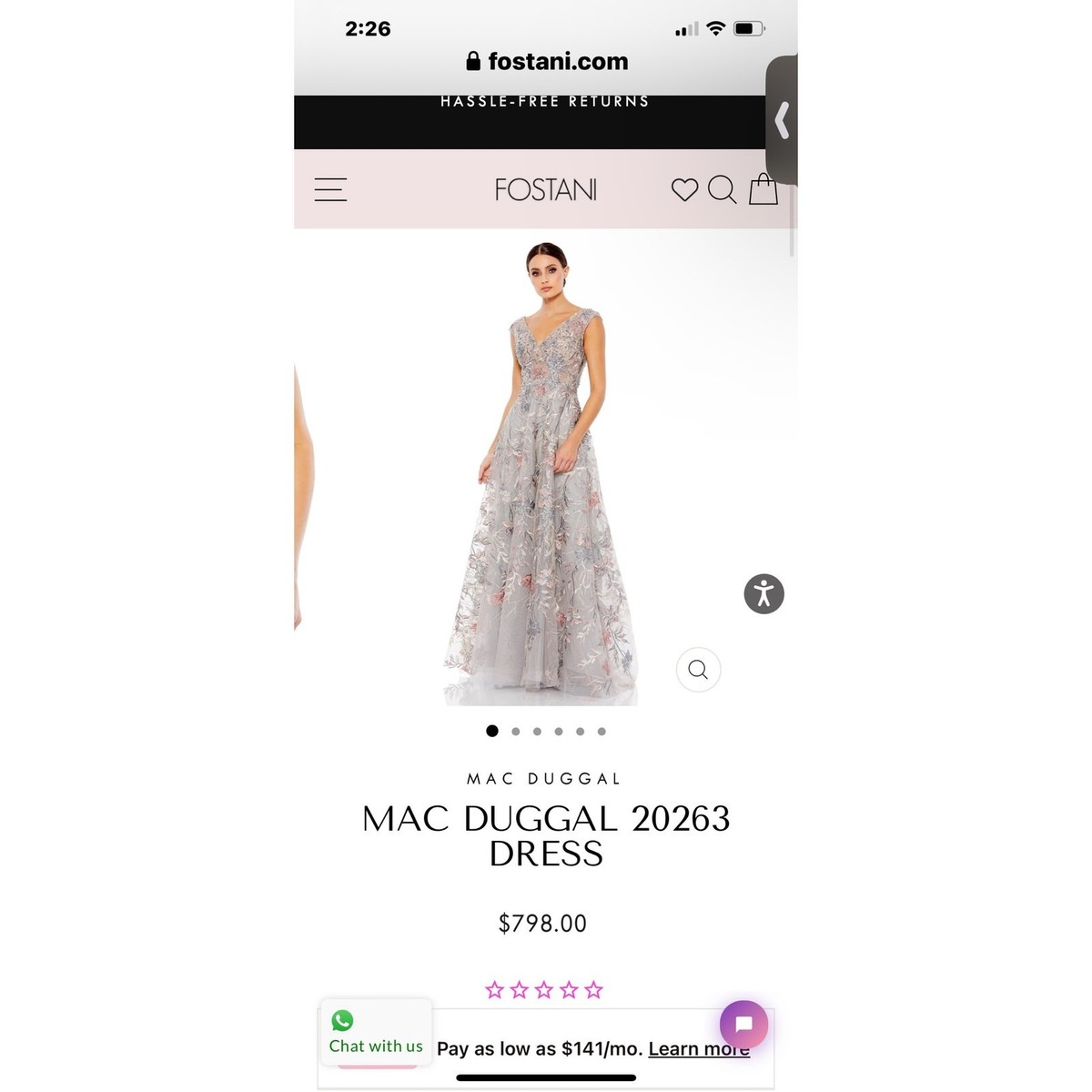 Mac Duggal Embroidered Illusion Cap Sleeve A Line Gown Multi