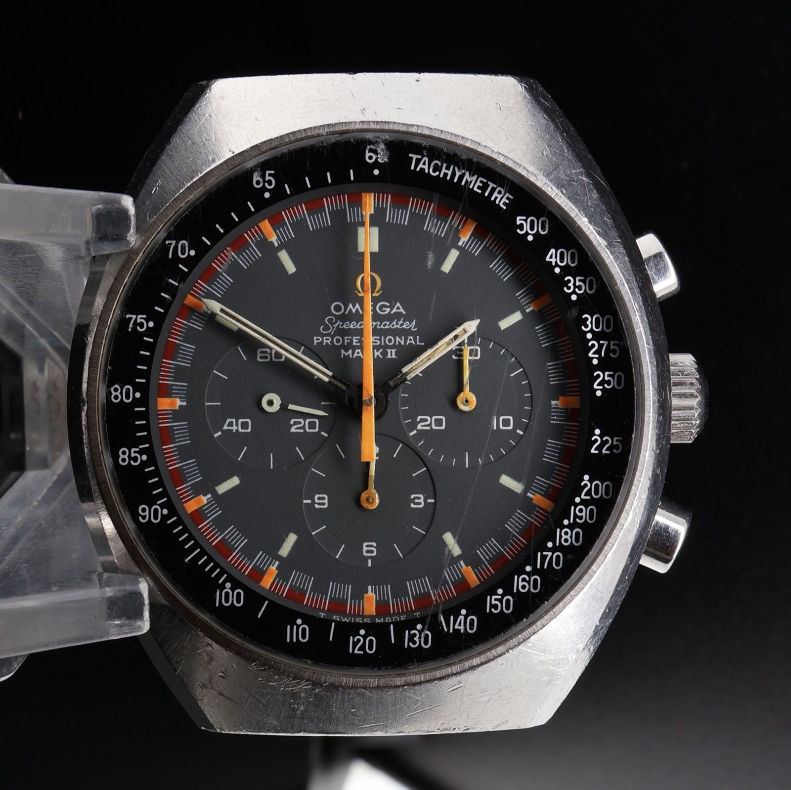 Racing Watch 145.014 Dial N/R MkII Steel 1970s Mens $1 Speedmaster Vintage Omega - vintagewatches.pk