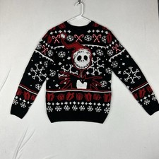 Disney's Tim Burton  s Nightmare Before Christmas Ugly Christmas Sweater Medium