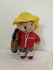 Paddington Bear Plush Golfer 15 Tall Vintage Eden Toys Golf Bag Shoes 1981