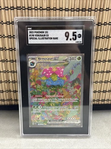 SGC 9.5 Venusaur ex 198/165 Scarlet Violet 151 Special Illustration Rare Pokemon
