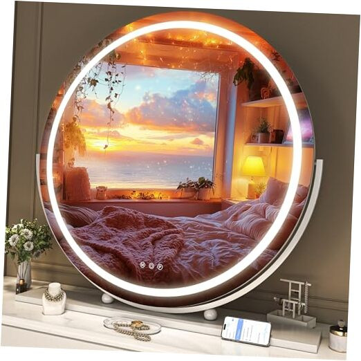 Vanity Mirror with Lights and Bluetooth, 28