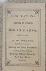 Original Pocket Version of the Navy Uniform Regulations issued August 1862