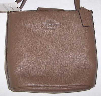 COACH Sophie CR153 SV/CHK LG Genuine Pebble Leather Chalk Bucket
